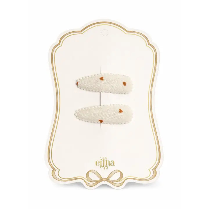 Nouvelles barrettes - Petits cœurs