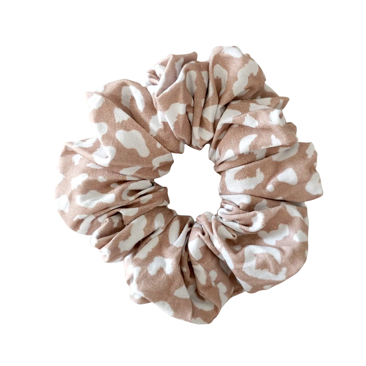Chouchou cheveux sauvage - leopard clair
