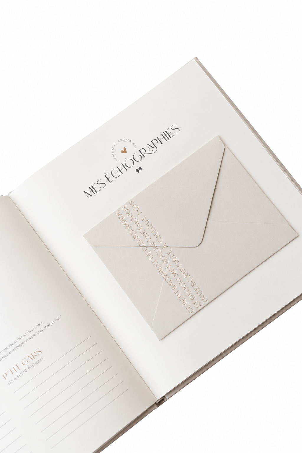 Livre de naissance bébé - Pure - couverture en lin